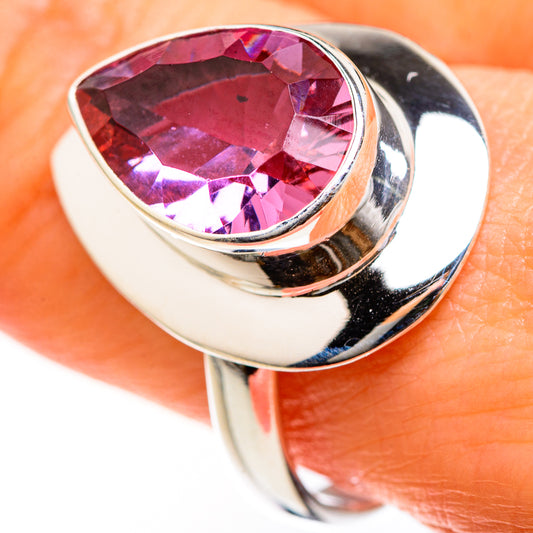 Color Change Alexandrite (Lab.) Rings handcrafted by Ana Silver Co - RING127453