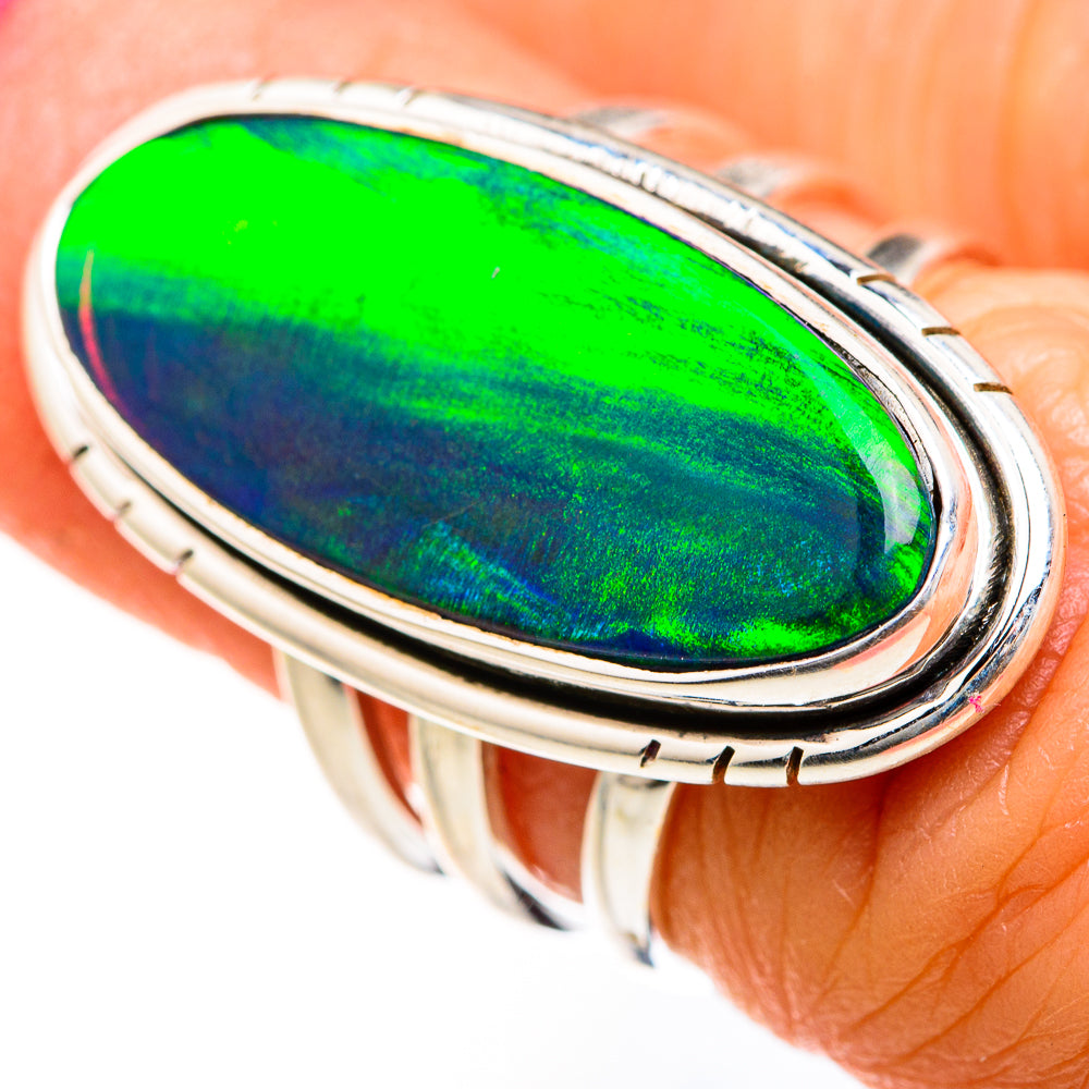 Aura Opal Rings handcrafted by Ana Silver Co - RING127457