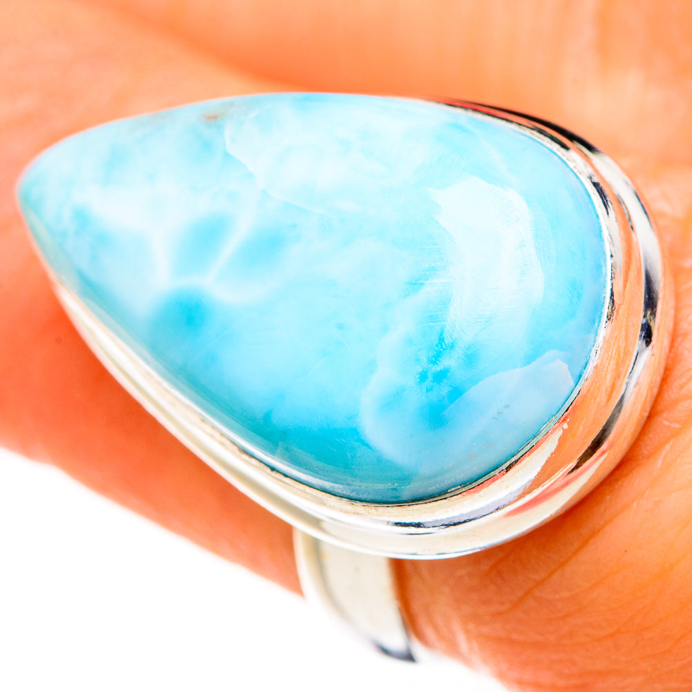 Larimar Rings handcrafted by Ana Silver Co - RING127461