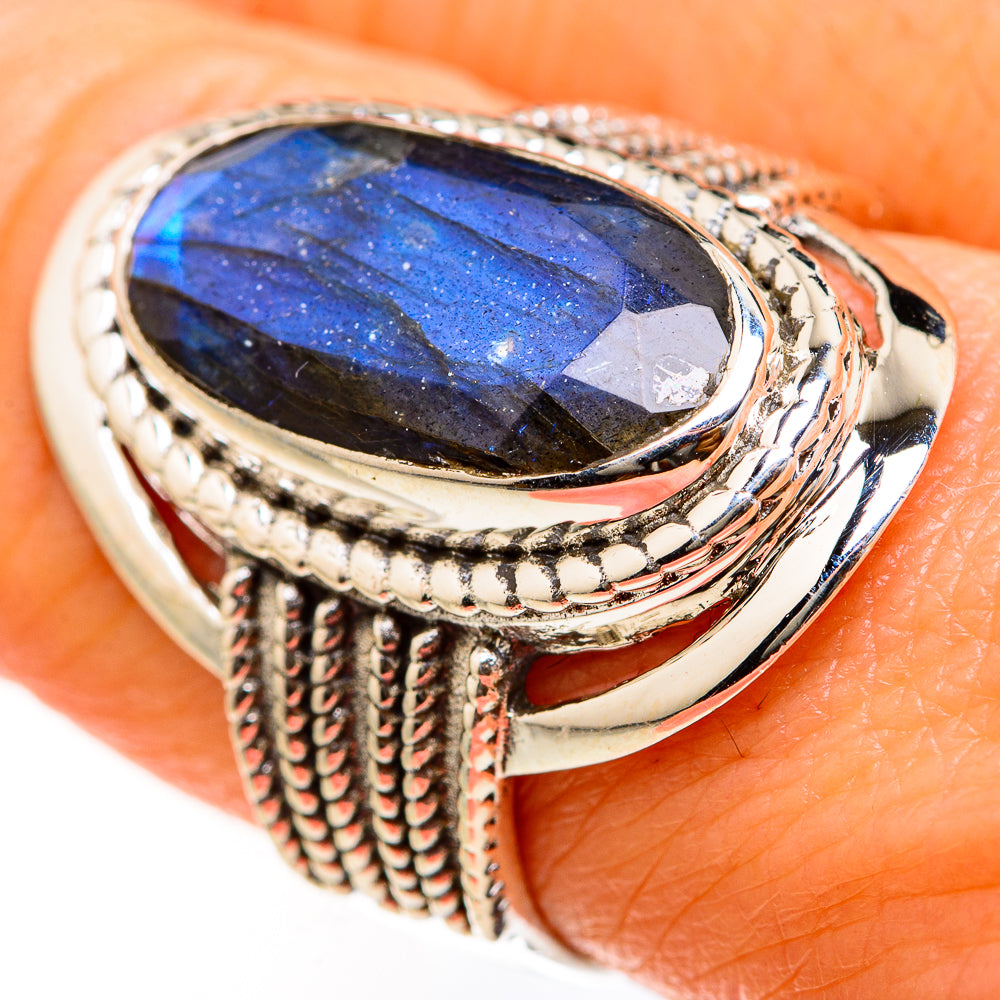 Labradorite Rings handcrafted by Ana Silver Co - RING127465