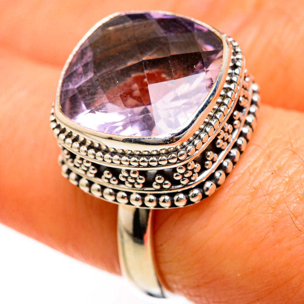 Color Change Alexandrite (Lab.) Rings handcrafted by Ana Silver Co - RING127471