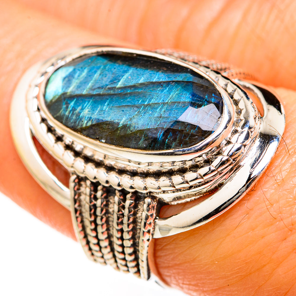 Labradorite Rings handcrafted by Ana Silver Co - RING127473