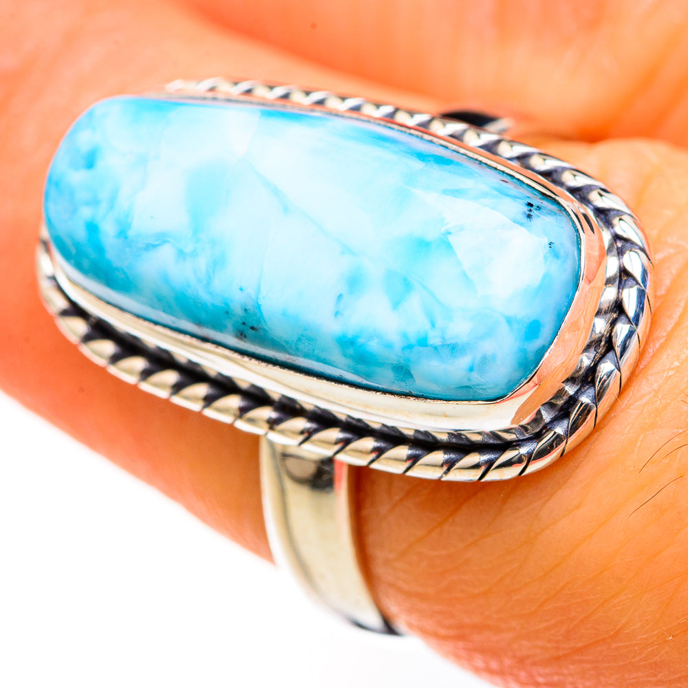 Larimar Rings handcrafted by Ana Silver Co - RING127474