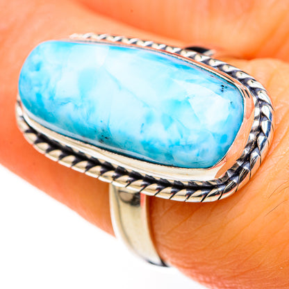 Larimar Rings handcrafted by Ana Silver Co - RING127474