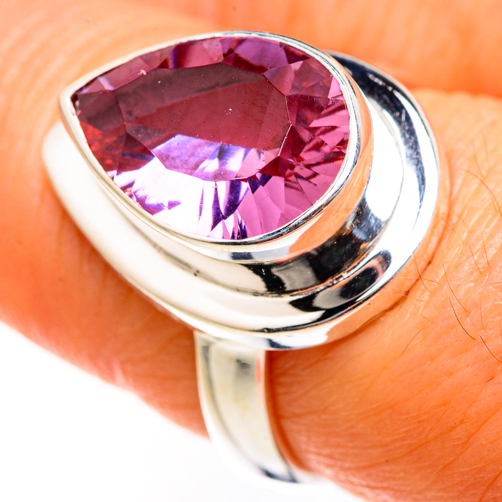 Color Change Alexandrite (Lab.) Rings handcrafted by Ana Silver Co - RING127481