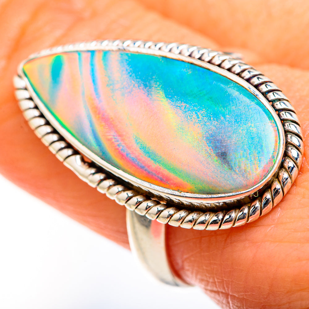 Aura Opal Rings handcrafted by Ana Silver Co - RING127487