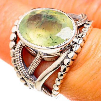 Prehnite Rings handcrafted by Ana Silver Co - RING127493