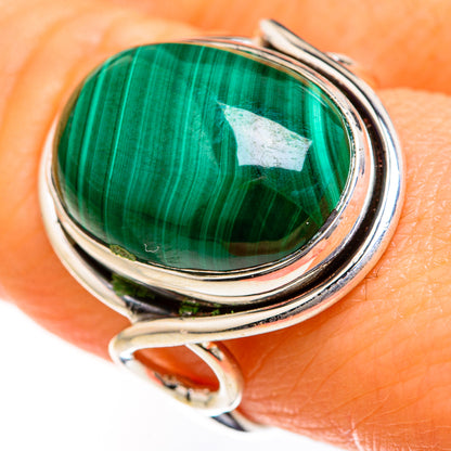 Malachite Rings handcrafted by Ana Silver Co - RING127494