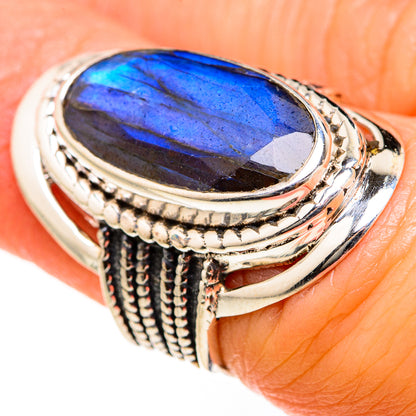 Labradorite Rings handcrafted by Ana Silver Co - RING127505