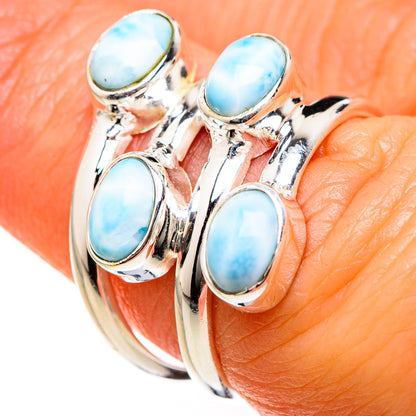 Larimar Rings handcrafted by Ana Silver Co - RING127506