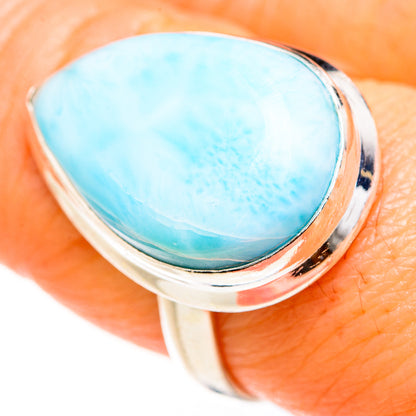 Larimar Rings handcrafted by Ana Silver Co - RING127519