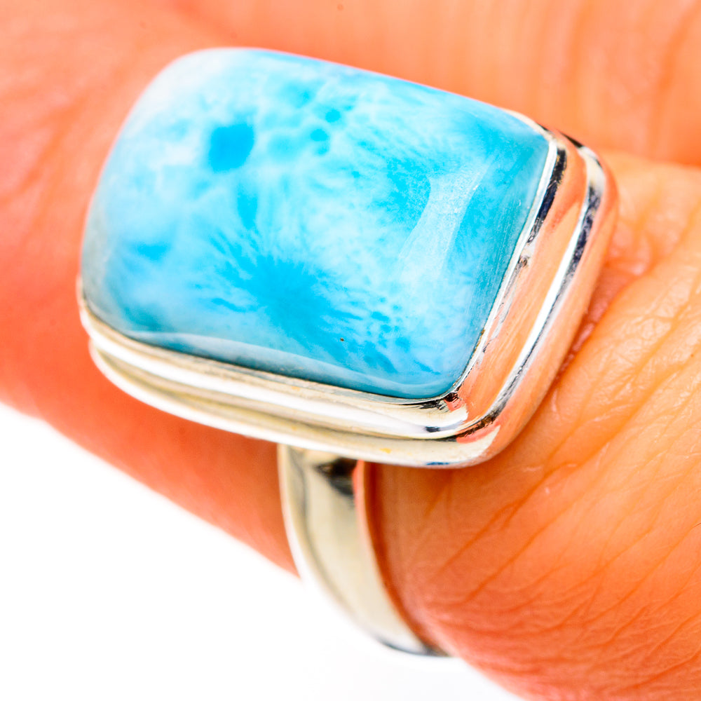 Larimar Rings handcrafted by Ana Silver Co - RING127522