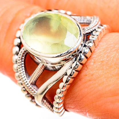 Prehnite Rings handcrafted by Ana Silver Co - RING127524