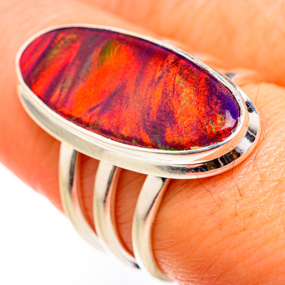 Aura Opal Rings handcrafted by Ana Silver Co - RING127530