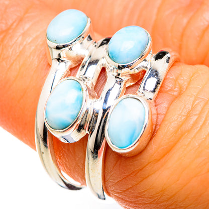 Larimar Rings handcrafted by Ana Silver Co - RING127535