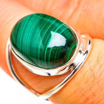Malachite Rings handcrafted by Ana Silver Co - RING127552