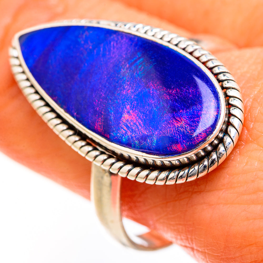 Aura Opal Rings handcrafted by Ana Silver Co - RING127554