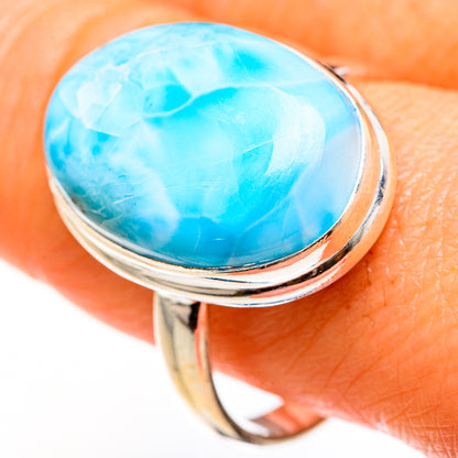 Larimar Rings handcrafted by Ana Silver Co - RING127561