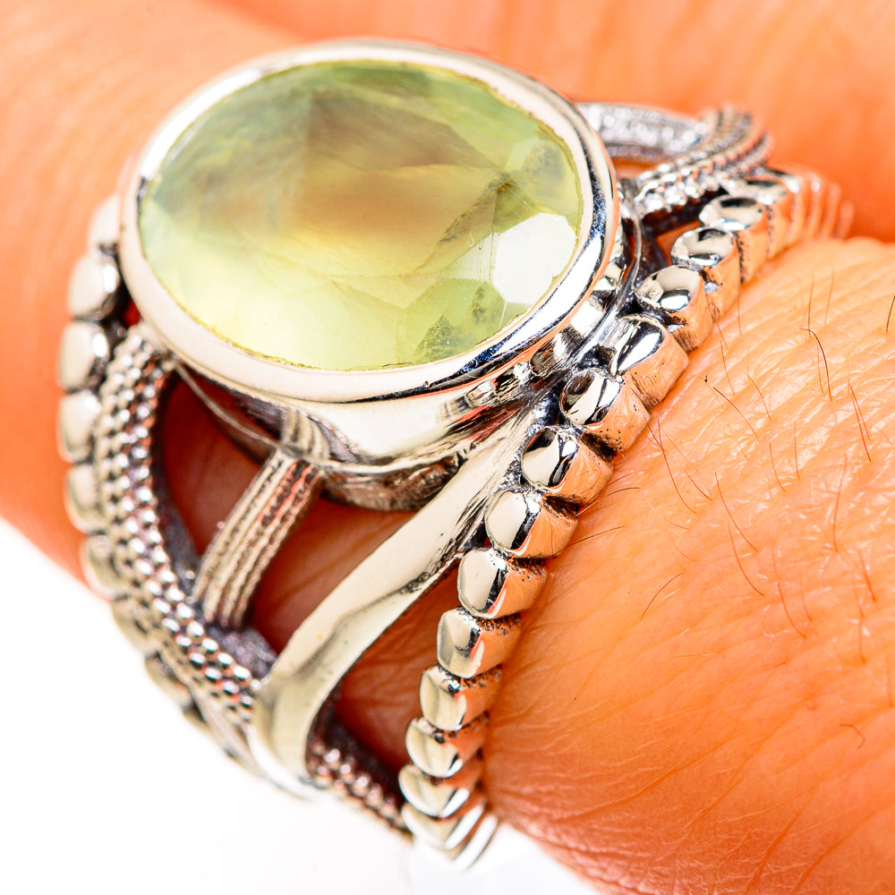 Prehnite Rings handcrafted by Ana Silver Co - RING127564
