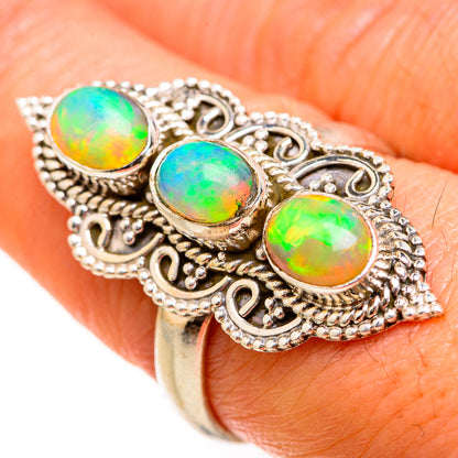 Ethiopian Opal Rings handcrafted by Ana Silver Co - RING127572