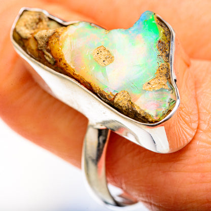 Ethiopian Opal Rings handcrafted by Ana Silver Co - RING127573
