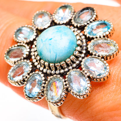 Larimar Rings handcrafted by Ana Silver Co - RING127575