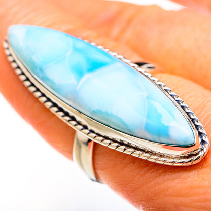 Larimar Rings handcrafted by Ana Silver Co - RING127576