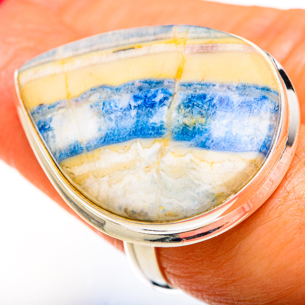 Blue Scheelite Rings handcrafted by Ana Silver Co - RING127579