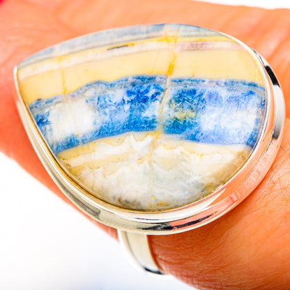 Blue Scheelite Rings handcrafted by Ana Silver Co - RING127579