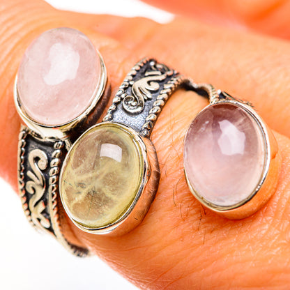 Rainbow Moonstone Rings handcrafted by Ana Silver Co - RING127590