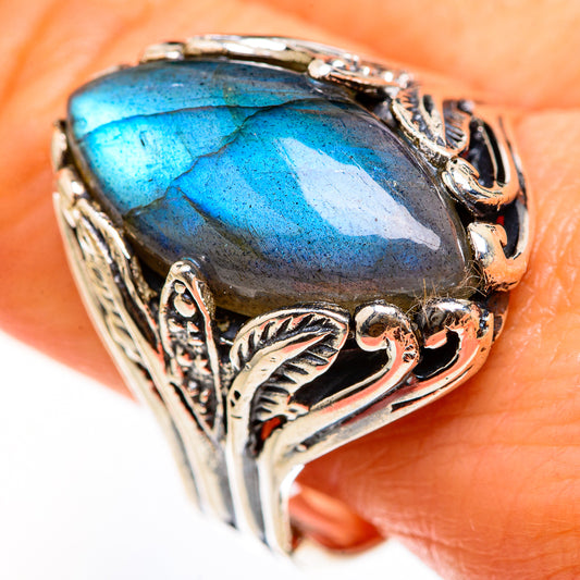 Labradorite Rings handcrafted by Ana Silver Co - RING127597