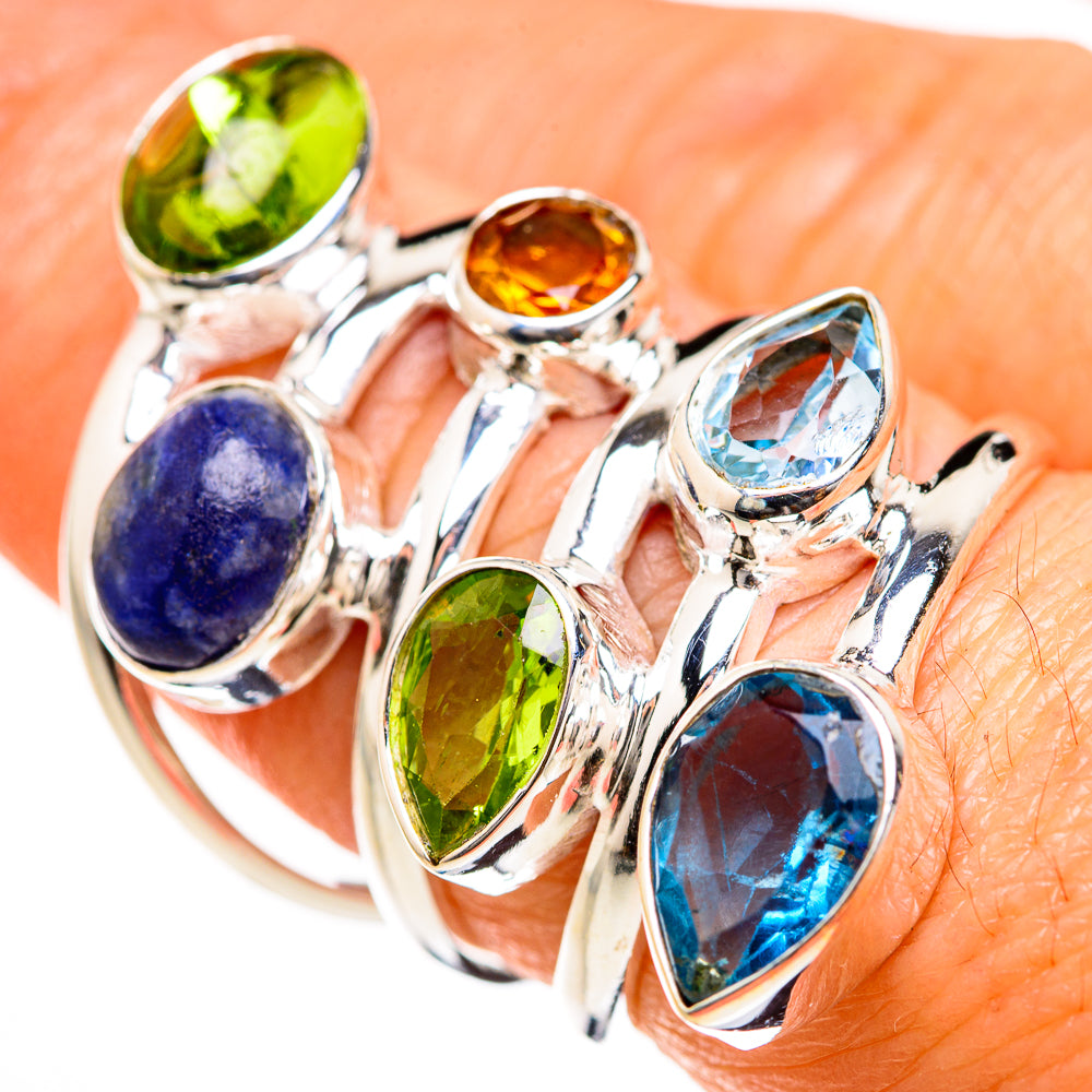 Lapis Lazuli Rings handcrafted by Ana Silver Co - RING127602