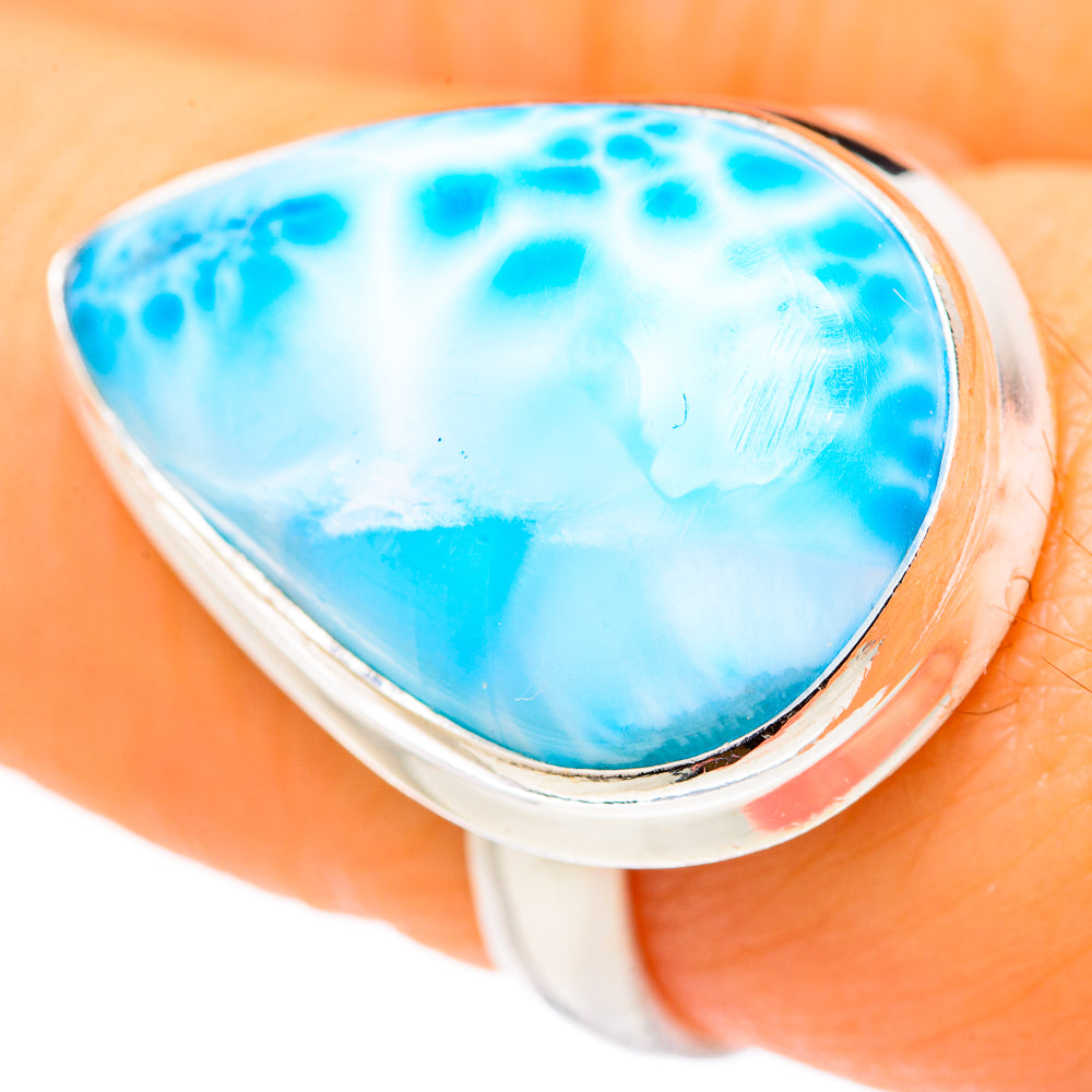 Larimar Rings handcrafted by Ana Silver Co - RING127606