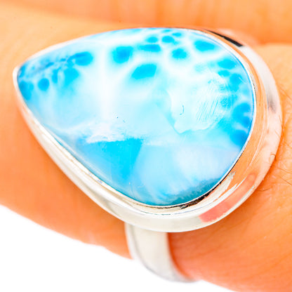 Larimar Rings handcrafted by Ana Silver Co - RING127606