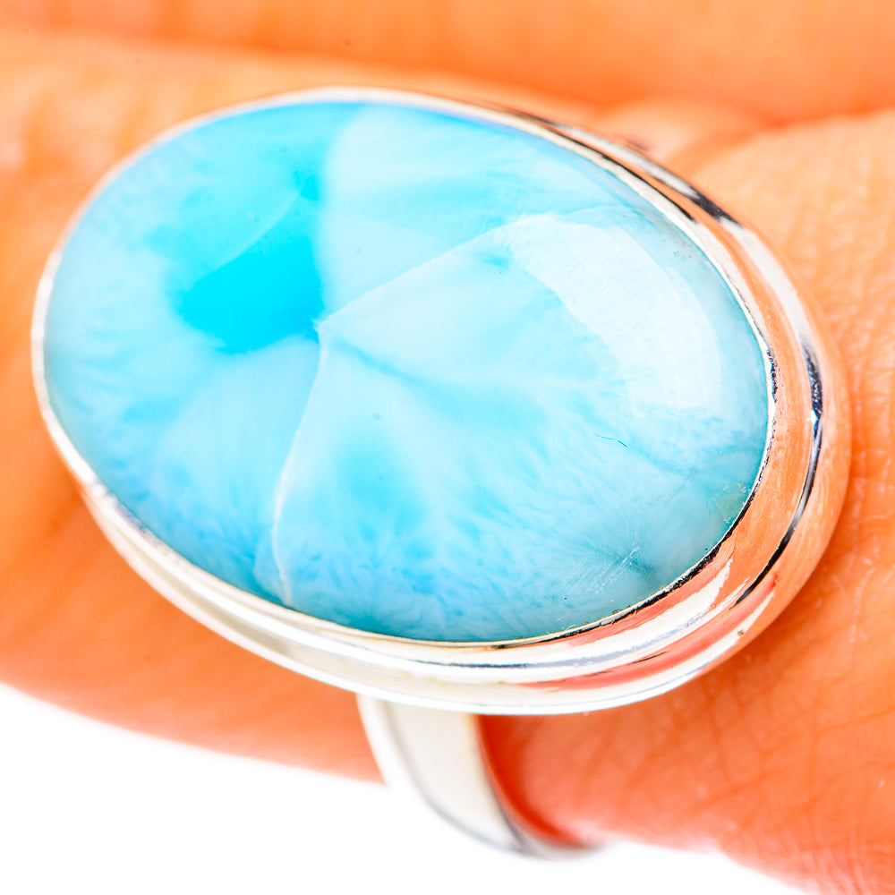 Larimar Rings handcrafted by Ana Silver Co - RING127610