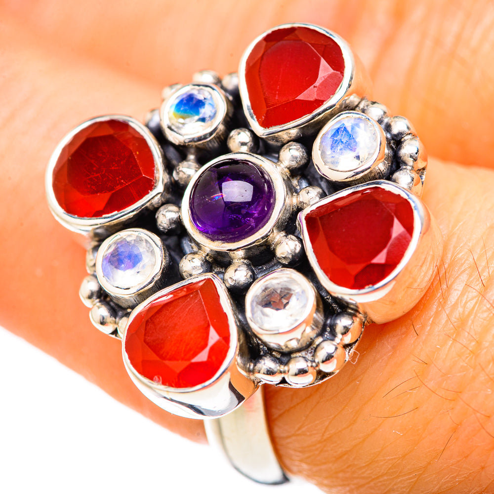Red Onyx Rings handcrafted by Ana Silver Co - RING127615