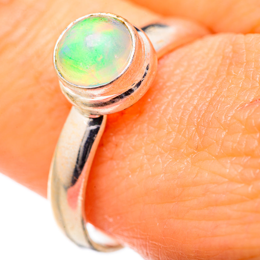 Ethiopian Opal Rings handcrafted by Ana Silver Co - RING127627