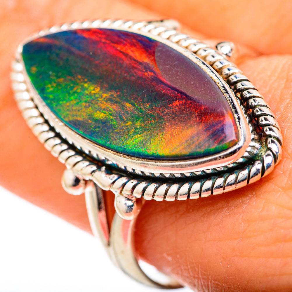 Aura Opal Rings handcrafted by Ana Silver Co - RING127628