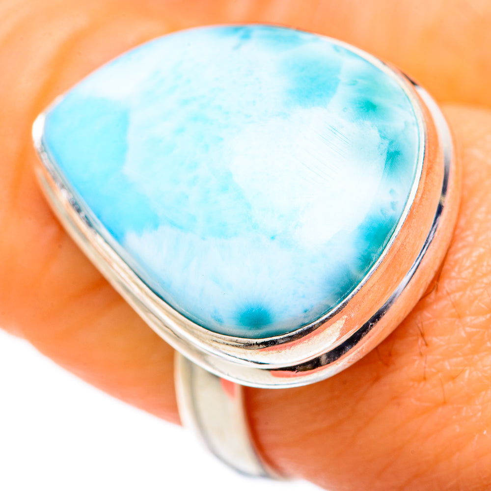 Larimar Rings handcrafted by Ana Silver Co - RING127632