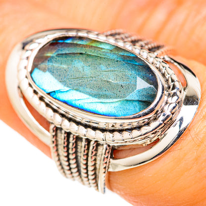 Labradorite Rings handcrafted by Ana Silver Co - RING127634