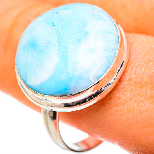 Larimar Rings handcrafted by Ana Silver Co - RING127635