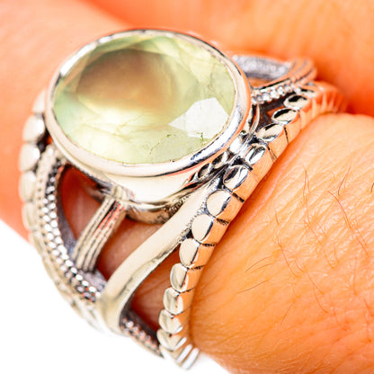 Prehnite Rings handcrafted by Ana Silver Co - RING127660