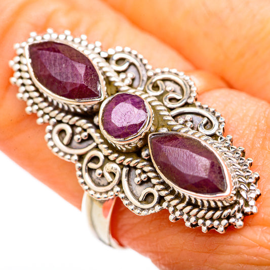 Red Sillimanite Rings handcrafted by Ana Silver Co - RING127668