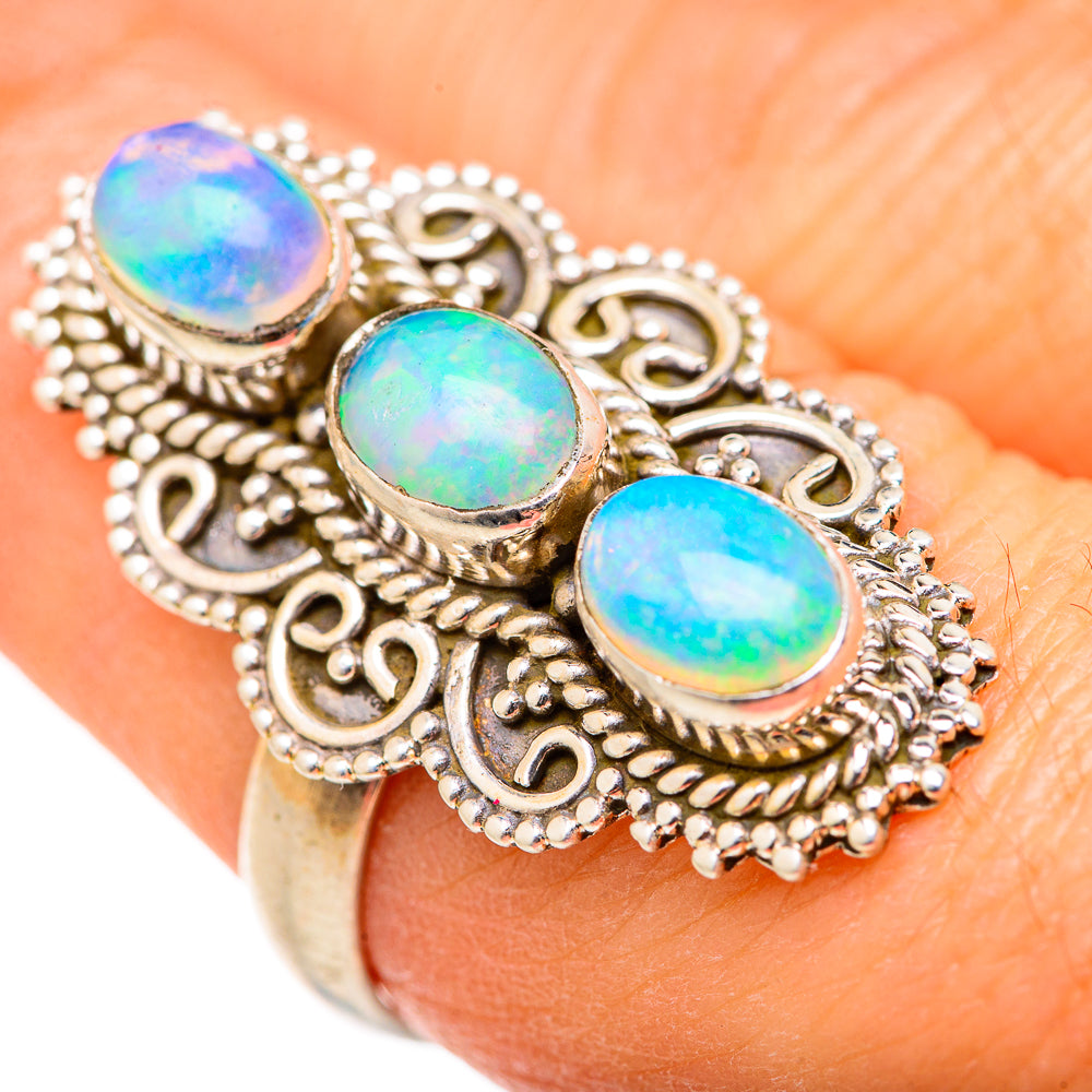 Ethiopian Opal Rings handcrafted by Ana Silver Co - RING127672