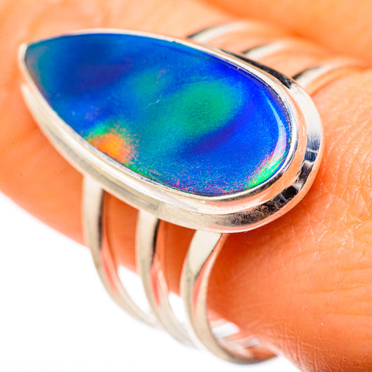 Aura Opal Rings handcrafted by Ana Silver Co - RING127673