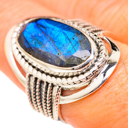 Labradorite Rings handcrafted by Ana Silver Co - RING127682