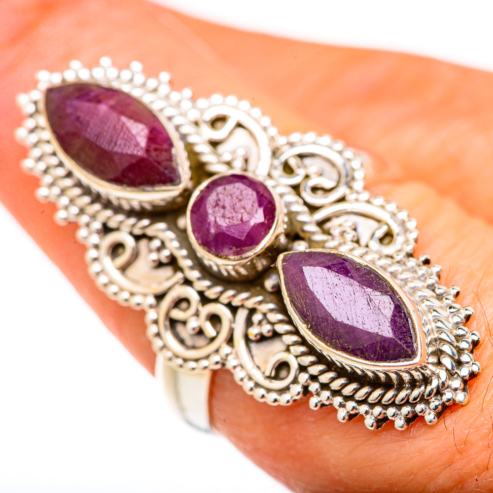 Red Sillimanite Rings handcrafted by Ana Silver Co - RING127690