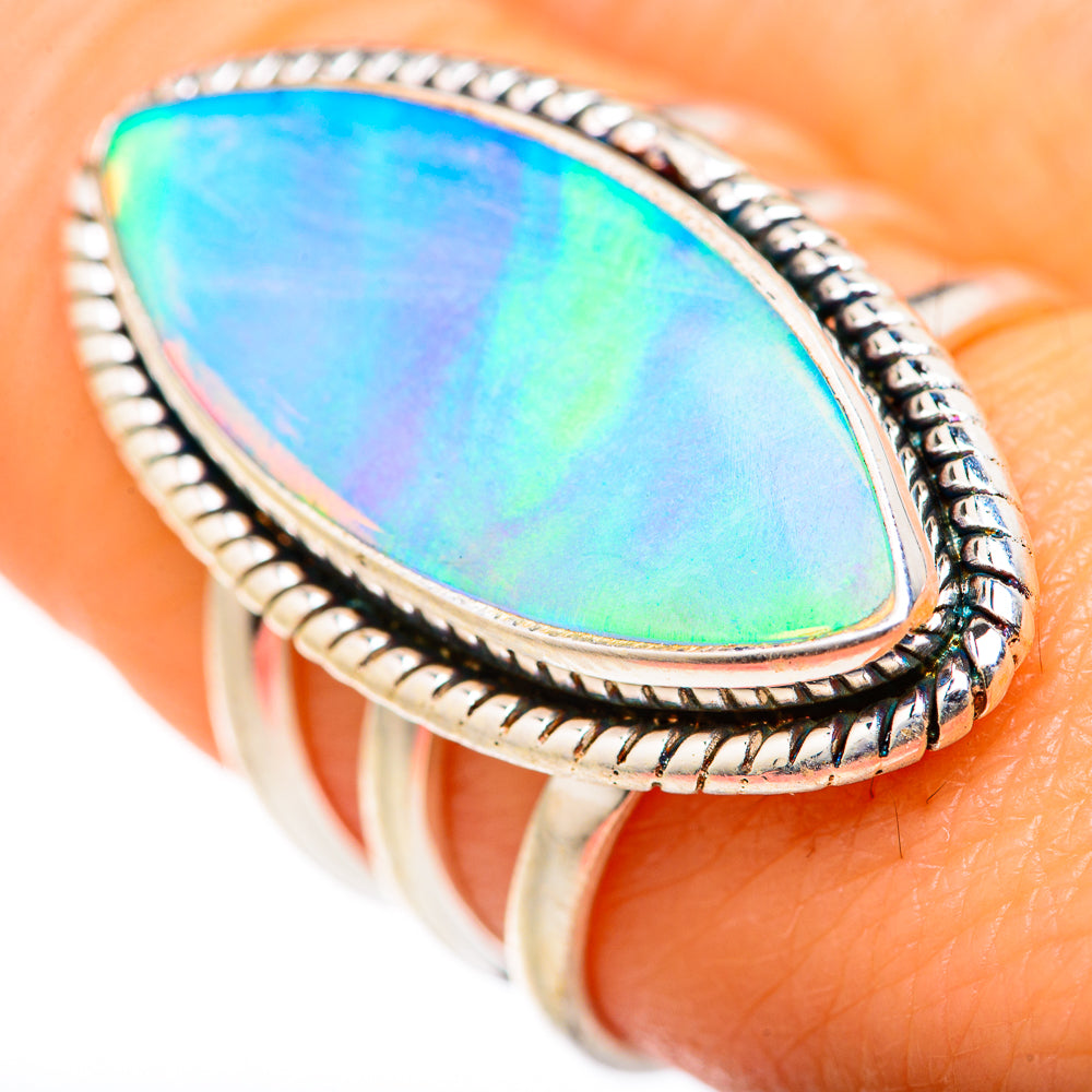 Aura Opal Rings handcrafted by Ana Silver Co - RING127695