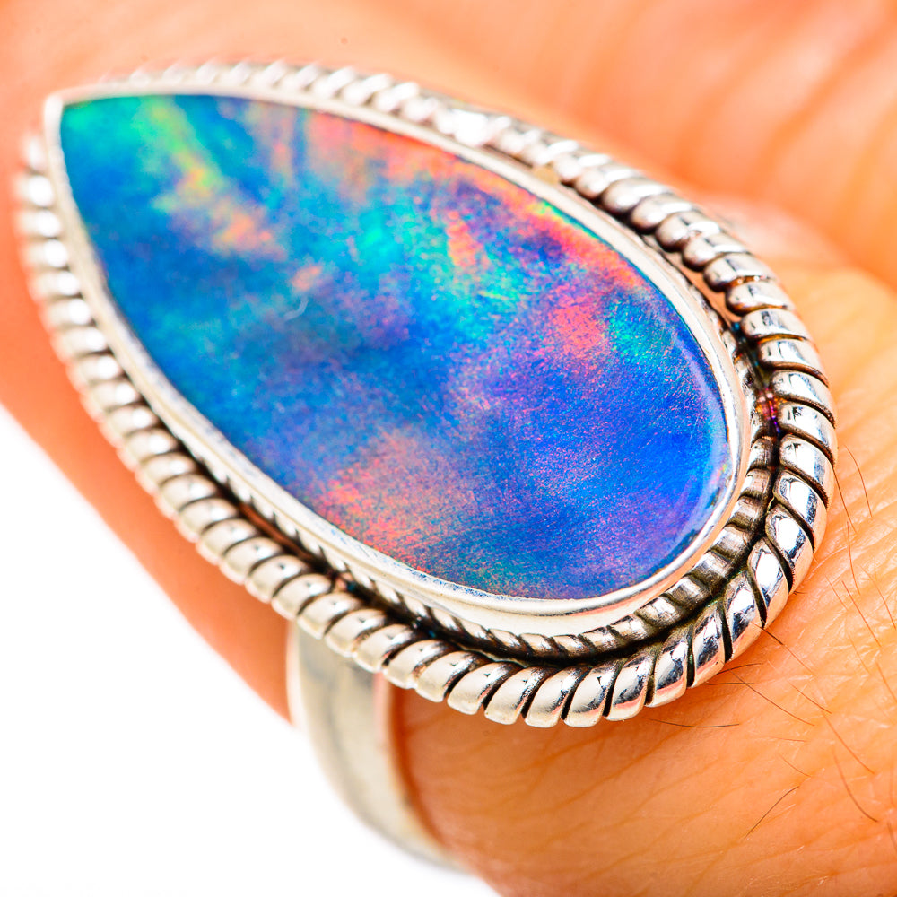 Aura Opal Rings handcrafted by Ana Silver Co - RING127696