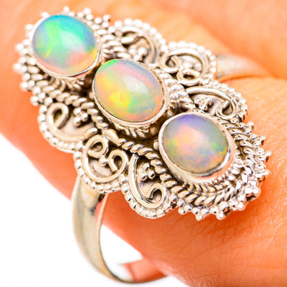 Ethiopian Opal Rings handcrafted by Ana Silver Co - RING127698